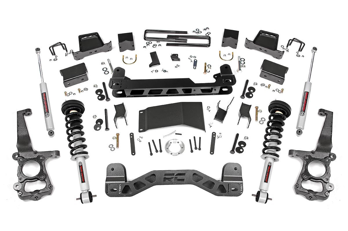 2015-2020 Ford F-150 4WD 6" Lift Kit W/ N3 Struts & Rear Shocks - Rough Country 55731