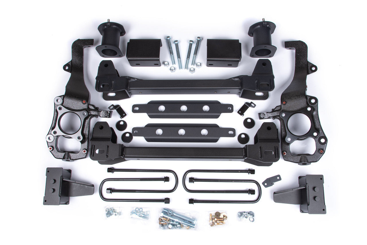 6" Suspension Lift Kit, 4" Rear Lift, Block; Spacer Front, No Shocks - Zone Offroad ZONF121