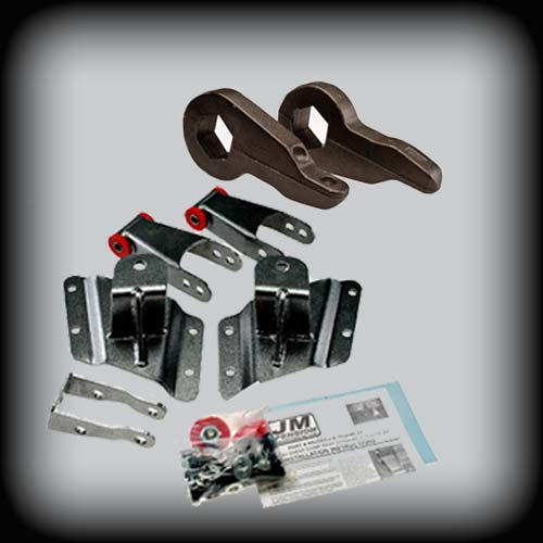 1999 – 2006 4WD Chevy Silverado / Sierra 2 Inch Front 4″ Inch Rear Complete Lowering Kit (Not Crew Cab)