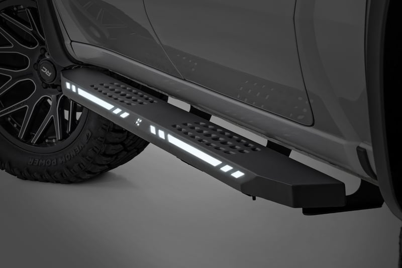AC2 Running Boards Amber/White | Crew Cab | Chevy/GMC 1500/2500HD/3500HD (19-26)