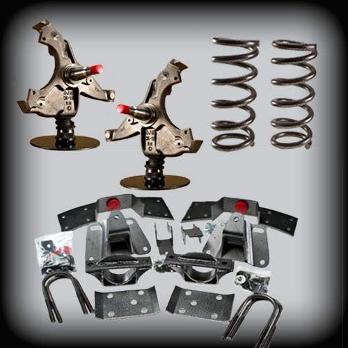 1995-1999 Chevy Tahoe 4 inch Front / 4 inch Rear Complete Lowering Kit (4 Door)