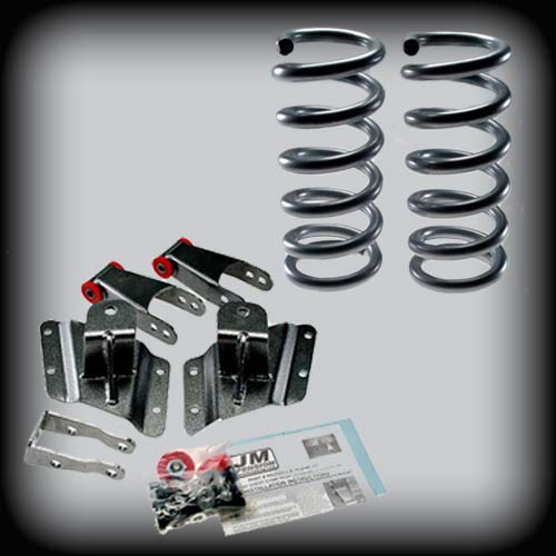 2002-2006 Chevy/GMC Silverado Long Bed 2 inch Front / 4 inch Rear Lowering Kit (Coil Springs)