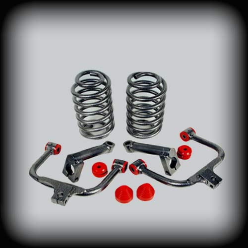 2001 – 2010 Chevy Trailblazer Complete 2 Inch Front and 4 Inch Rear Lowering Not for SS or AWD