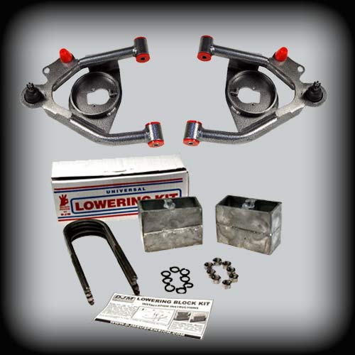 1982-2004 S10/S15 Pick UP 3 inch Front / 4 inch Rear Complete Lowering Kit (Control Arm)