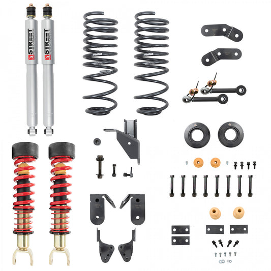 2019-2024 Dodge Ram 1500 2WD/4WD (Non-Classic, 6-Lug) 1-3"F / 3-4"R Performance Lowering Kit - Belltech 1061SPC