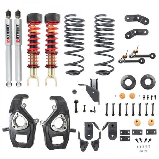 2019-2024 Dodge Ram 1500 2WD/4WD (Non-Classic, 6-Lug) 3-4"F / 4-5"R Performance Lowering Kit - Belltech 1062SPC