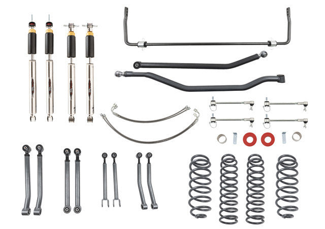 2007-2017 Jeep Wrangler JK Rubicon Unlimited (4-Door) 4" Lift Kit - Belltech 153201HKP