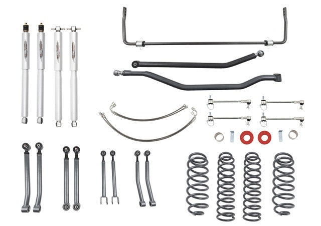 2007-2017 Jeep Wrangler JK Rubicon Unlimited (4-Door) 4" Lift Kit - Belltech 153201TPS