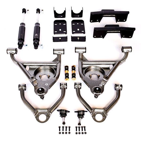 1999-2006 (2007 CLASSIC) GM 2WD 4/6 LOWERING KIT W/ BOLT ON C-NOTCH