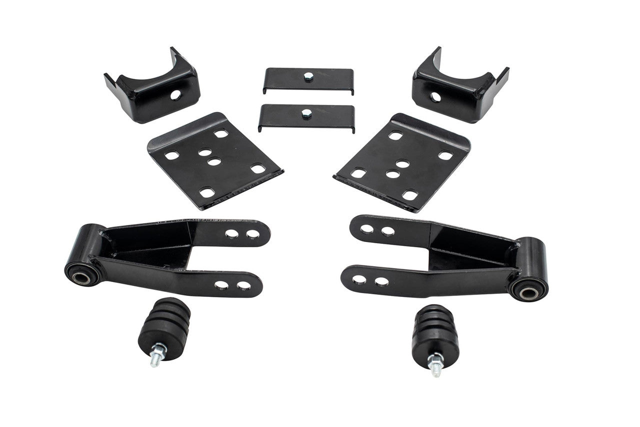 14 - 18 Chevrolet C1500 / GMC C1500 8" - 9" Rear Drop Axle Flip Kit + Drop Shackle