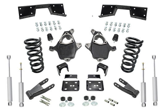 1999 - 2000 Chevy Silverado GMC Sierra V6 5" / 7 -8" Lower Drop + Shocks +C-Notch