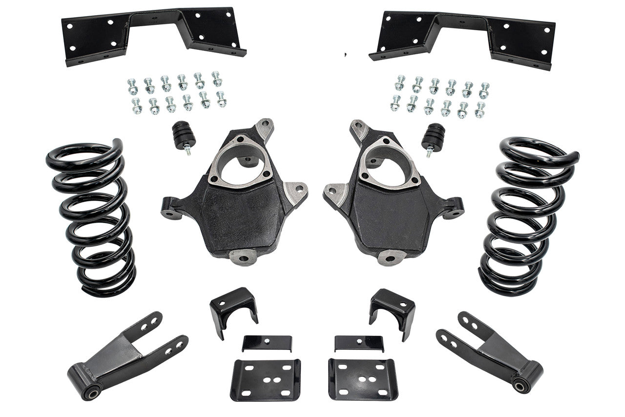 1999 - 2000 Silverado / Sierra 1500 (V6) 5" / 7" Coil Drop Kit + C-Notch