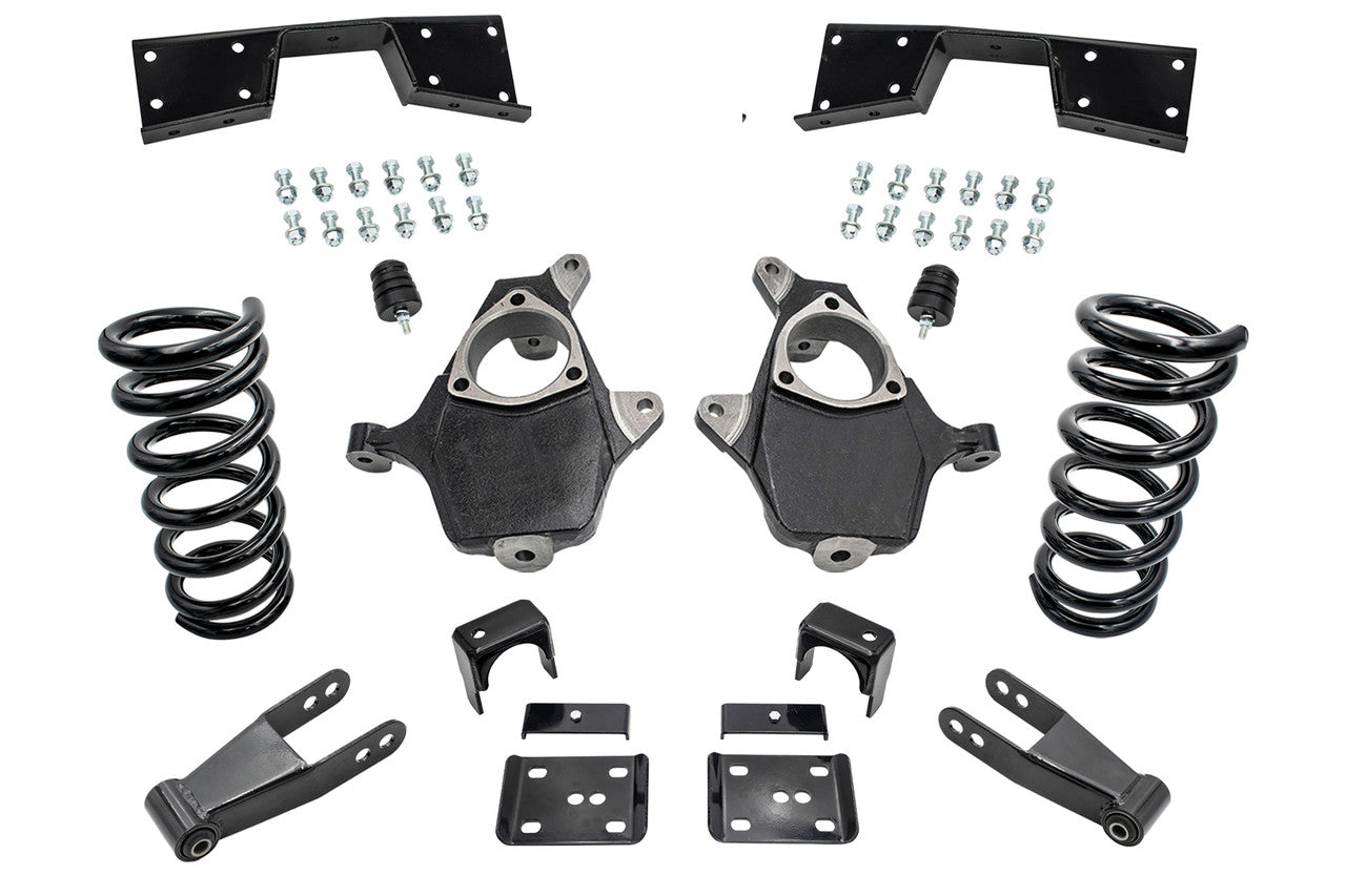 1999 - 2000 Silverado / Sierra 1500 (V8) 5" / 7" Coil Drop Kit + C-Notch