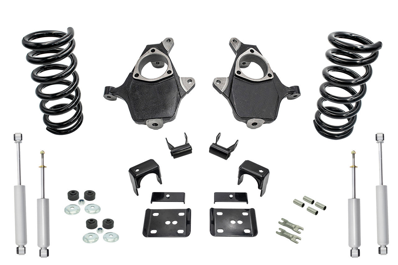 1999 - 2006 Silverado / Sierra 1500 (V8) 3" / 5" Spindle Coil Drop Kit and Shocks