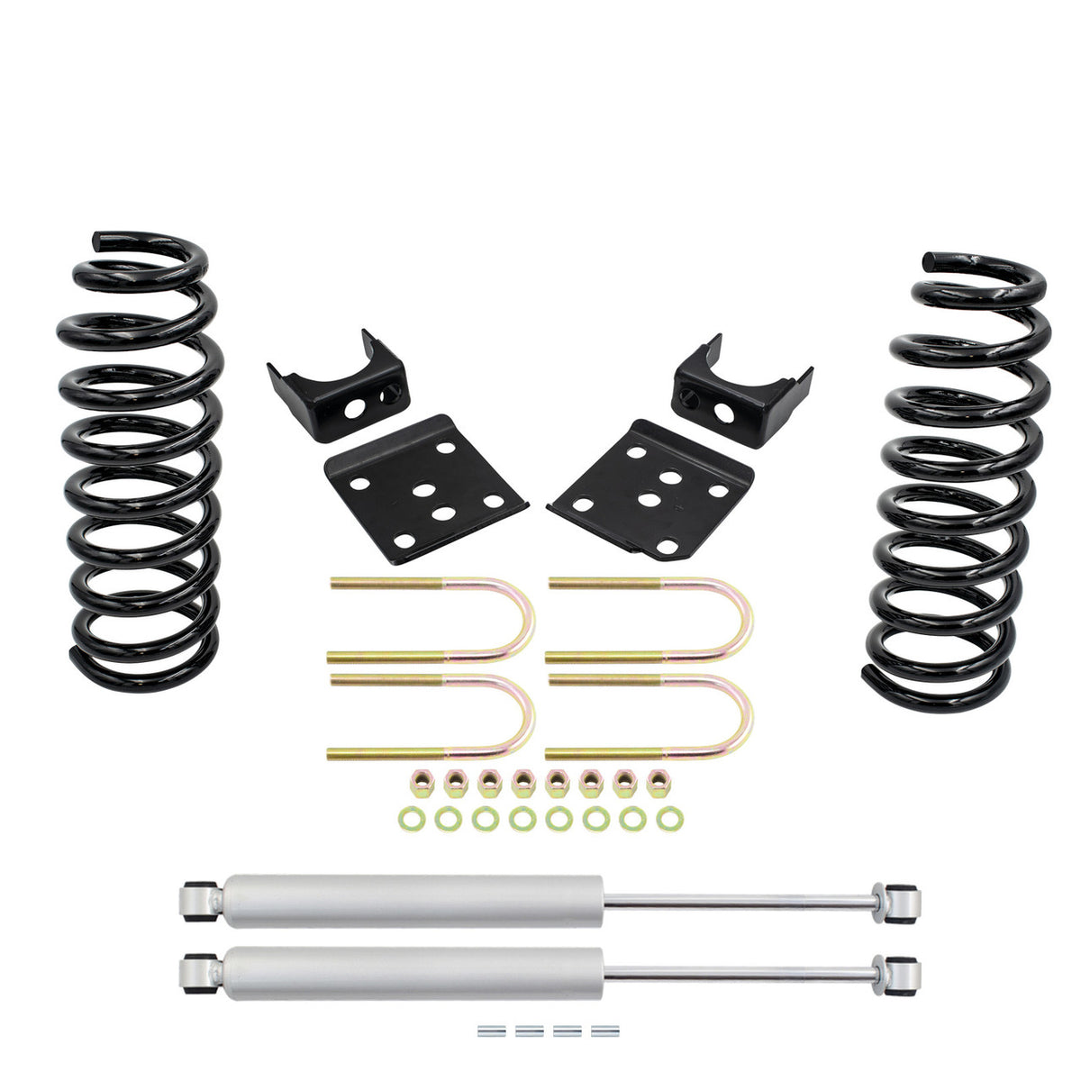 3/6 Lowering Kit for 2015-2020 Ford F-150 V8 2WD - Coils + Rear Shocks