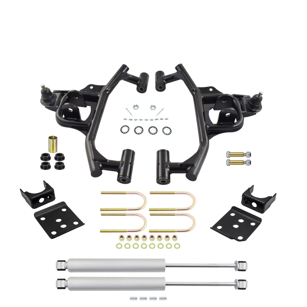 3/6 Lowering Kit for 2015-2020 Ford F-150 2WD - Control Arms + Rear Shocks