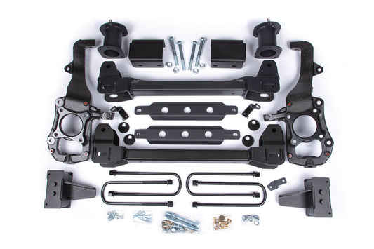 6" Suspension Lift Kit, 4" Rear Lift, Block; Spacer Front, No Shocks - Zone Offroad ZONF121
