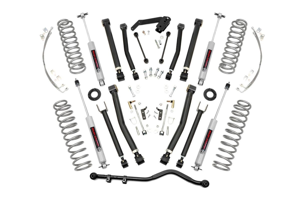 2007-2010 Jeep Wrangler JK Unlimited 2WD 4" Lift Kit - Rough Country 67430