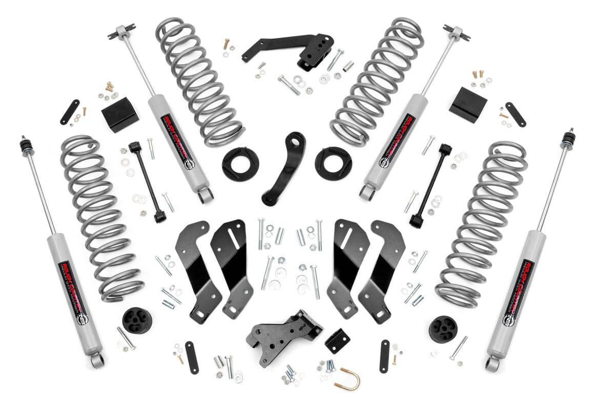 2007-2018 Jeep Wrangler JK Unlimited 2WD/4WD 3.5" Lift Kit - Rough Country 69430