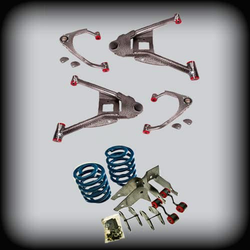 2015-2018 Tahoe/Suburban with Aluminum Steering Knuckle Complete 3inch front/ 4inch Rear Lowering Kit (Shocks Included)