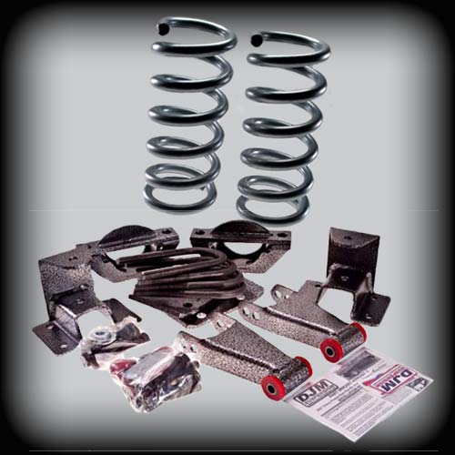 2003-2006 (2007 Classic) Silverado/Sierra Crew Cab Complete 2 inch Front / 4 inch Rear Lowering Kit (Shocks Included)