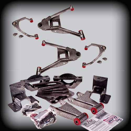 2015-2018 Silverado/Sierra with Aluminum Steering Knuckle Complete 3inch Front/ 4 inch Rear Lowering Kit
