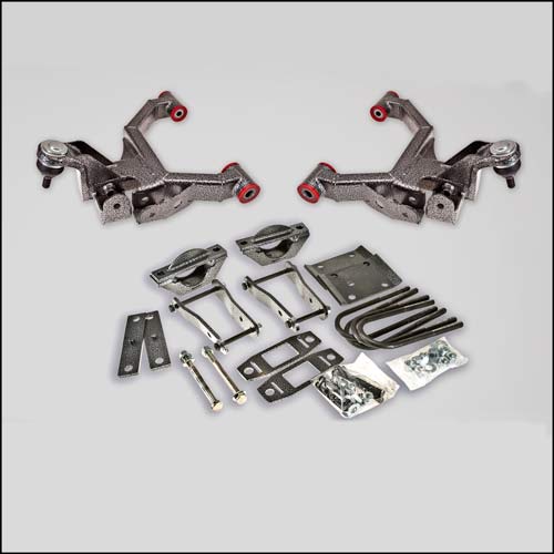 2007–2014 Toyota Tundra 3 inch Front / 5 inch Rear Complete Lowering Kit-with Ball Joints Installed (Shocks Included)