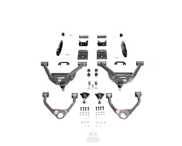 2014-2018 GM1500 (ALUMINUM/STAMPED) 4/6 LOWERING KIT SINGLE CAB