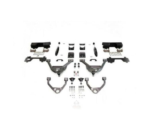 2014-2018 GM1500 (ALUMINUM/STAMPED) 5/7 LOWERING KIT EXTENDED/CREW CAB W/ BOLT ON C-NOTCH