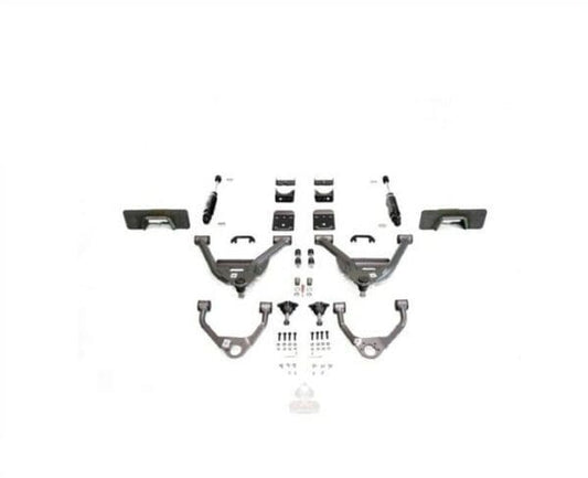 2014-2018 GM1500 (ALUMINUM/STAMPED) 5/7 LOWERING KIT EXTENDED/CREW CAB W/ WELD ON C-NOTCH