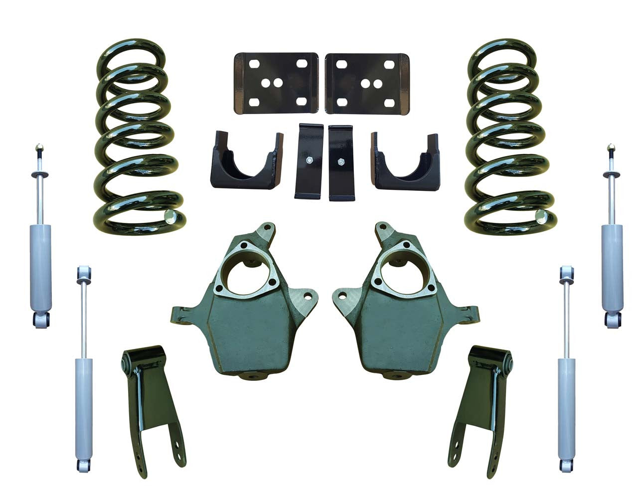 99 - 06 Silverado / Sierra 1500 (V6) 5" / 7" Drop Kit + Shocks