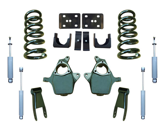 99 - 06 Silverado / Sierra 1500 (V6) 5" / 7" Drop Kit + Shocks