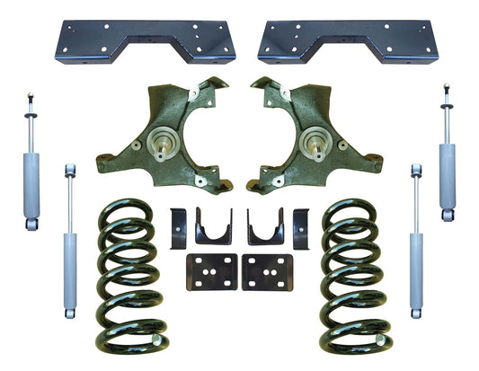 88 - 98 C1500 5" / 6" Drop Kit + Shocks, C-Notch