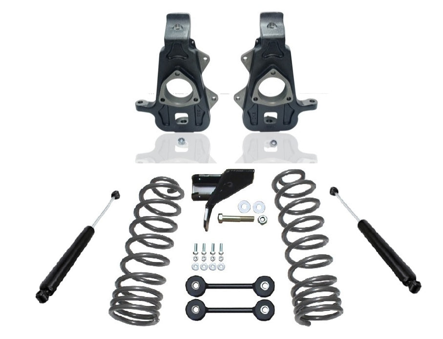 Pro Suspension 2009-2018 Dodge RAM 1500 2wd 2/4" Premium Spindle Drop Kit W/ Dual Rate Rear Coils- K440050