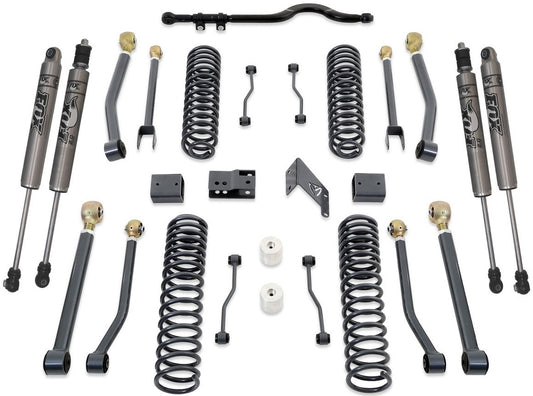2007-2018 Jeep Wrangler JK 2wd/4wd 4.5" MaxTrac Coil Lift Kit W/ Front Track Bar, Adj. Arms, & FOX Shocks - K889745FA