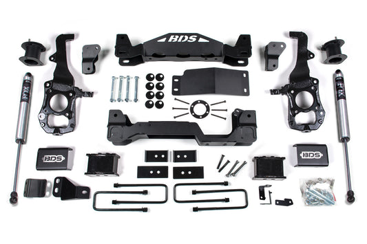 2021-2025 Ford F150 6In. BDS Lift System - FOX 2.0 Adventure Series Shocks - BDS1579Fs