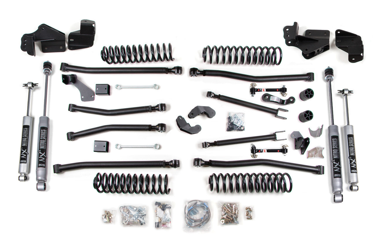 2007-2013 Jeep Wrangler (JK) 4Dr 4.5In. Long Arm Kit - BDS1407H