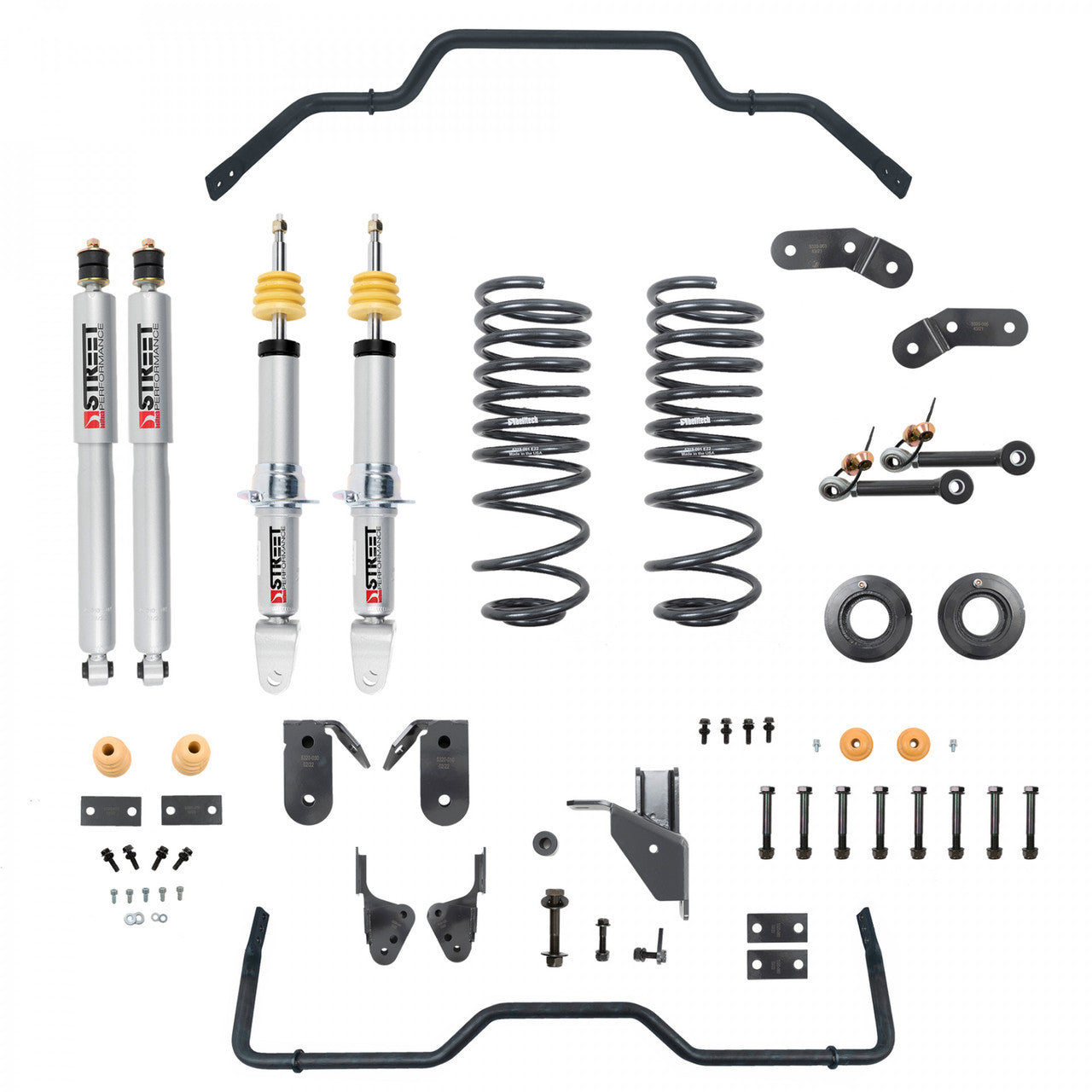2019-2024 Dodge Ram 1500 2WD/4WD (Non-Classic) 1-3"F / 3-4"R Lowering Kit w/ Sway Bars - Belltech 1061SPS