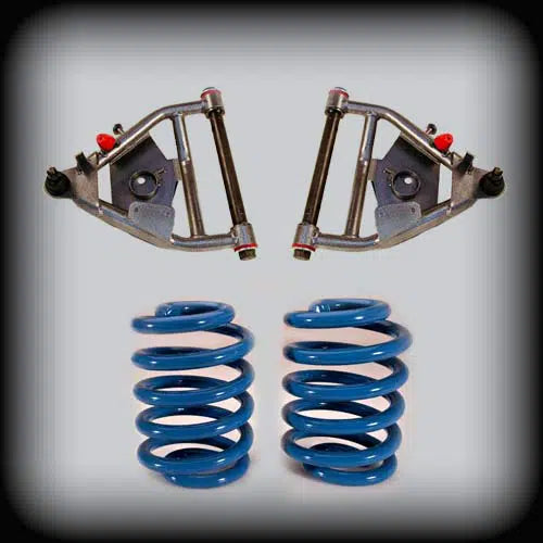 1963-1972 C10 with Coil Spring Rear & Drum Brakes 3 inch Front / 4 inch Rear Complete Lowering Kit