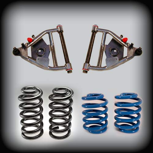 1971-1972 C10 w/Coil Spring Rear & Disc Brakes 5 inch Front / 5 inch Rear Complete Lowering Kit (Shocks Included)