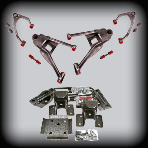2015-2018 Silverado/Sierra Complete 4 inch Front / 6 inch Rear Lowering Kit (Shocks Included)