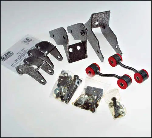 2007–2018 Avalanche, Tahoe and Suburban Rear Hardware Kit (used with lowered coil springs)