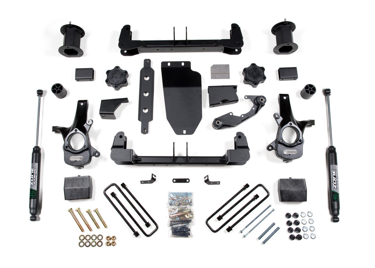 6.5" Lift Kit with Spacer - Zone Offroad ZONC25N